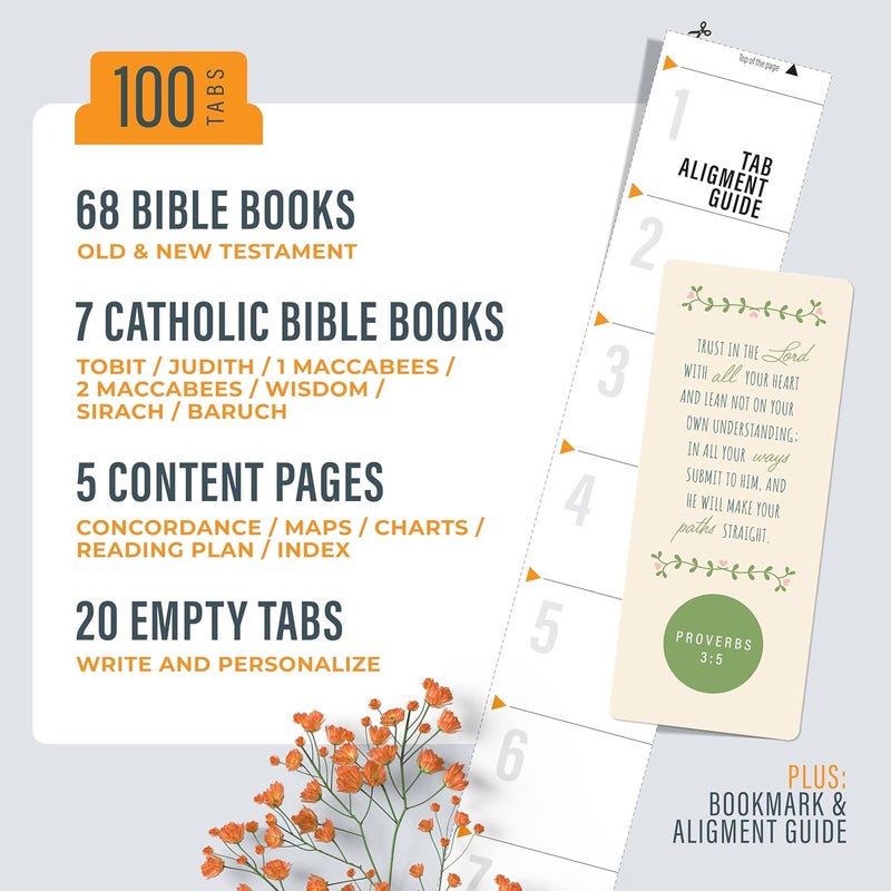OFFILICIOUS Green, Blue & Pink Bible Book Tabs, 100 Soft-Touch, Laminated Bible Tabs for Jesus Bible, Bible Accessories, Protestant & Catholic Bible Tabs, Bible Tabs for Women & Men - Image 2